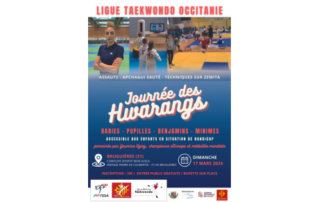 Journée des Hwarangs le dimanche 17 mars 2024 à Bruguières (31)